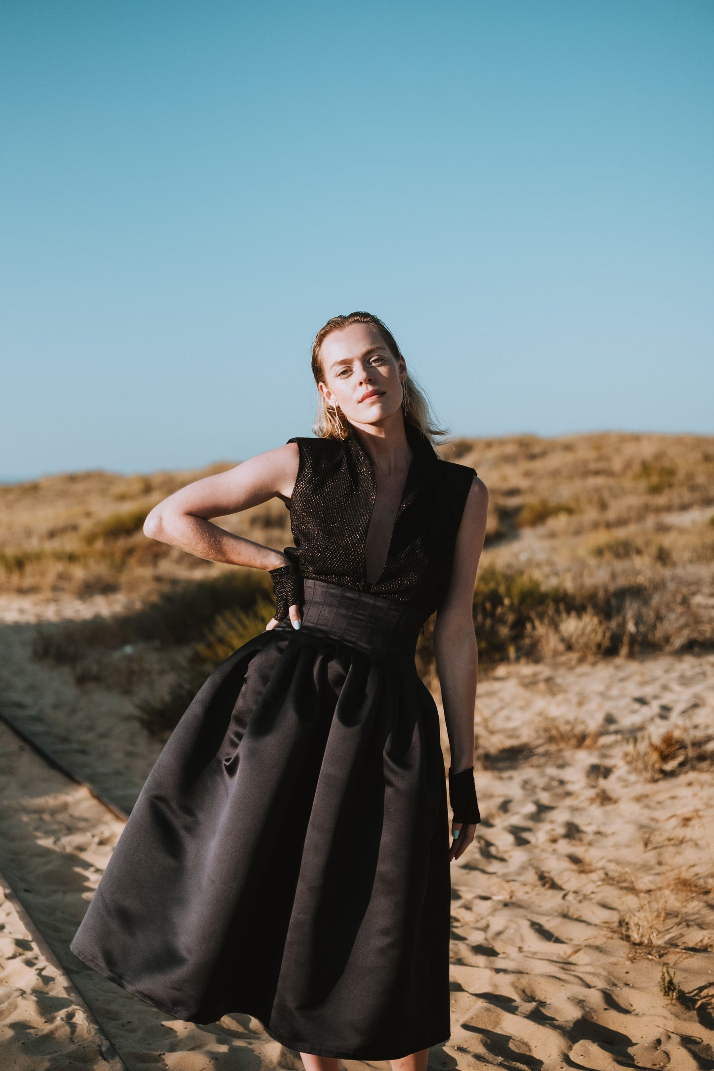 High-waisted Midi Skirt