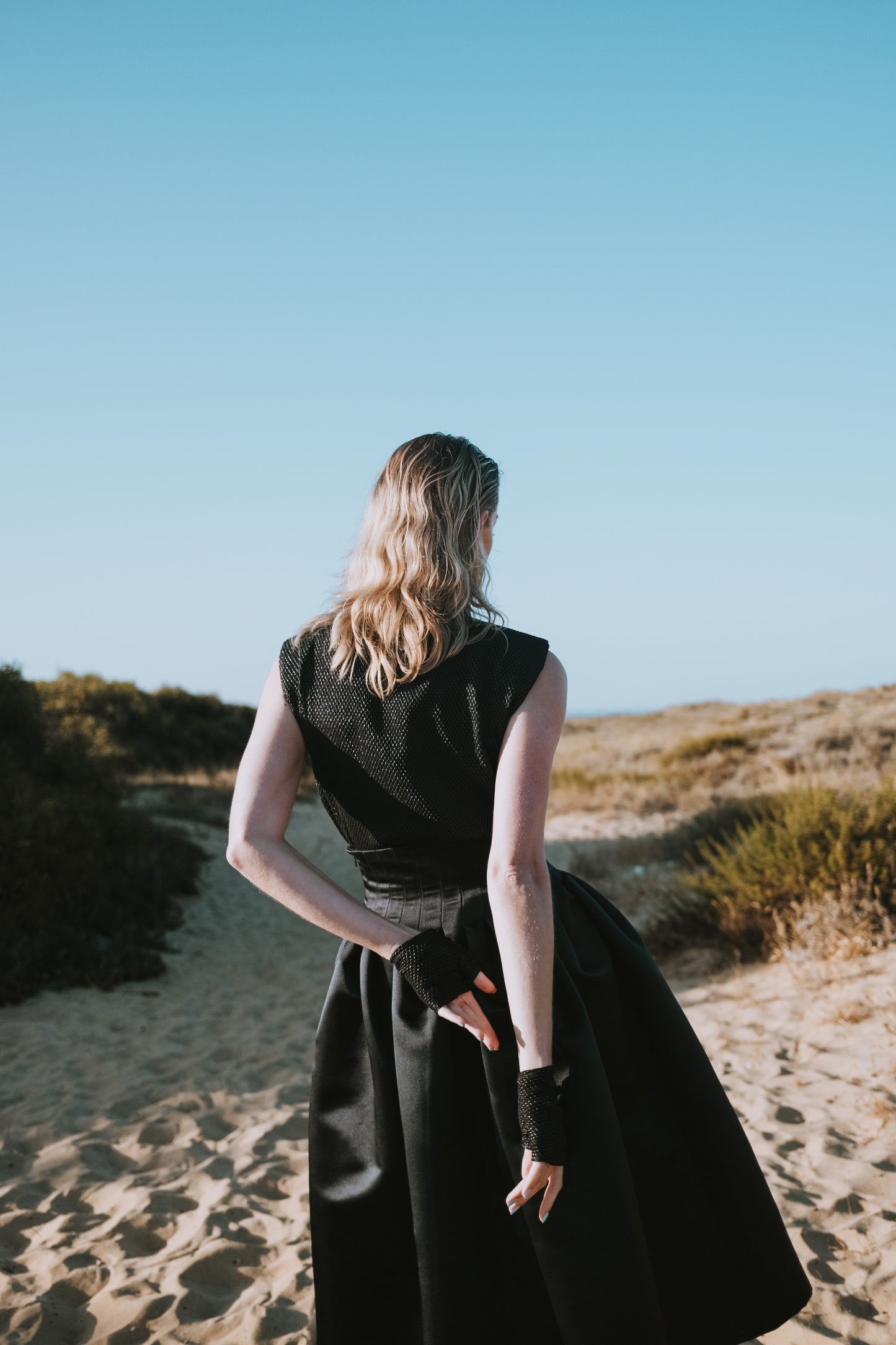 High-waisted Midi Skirt