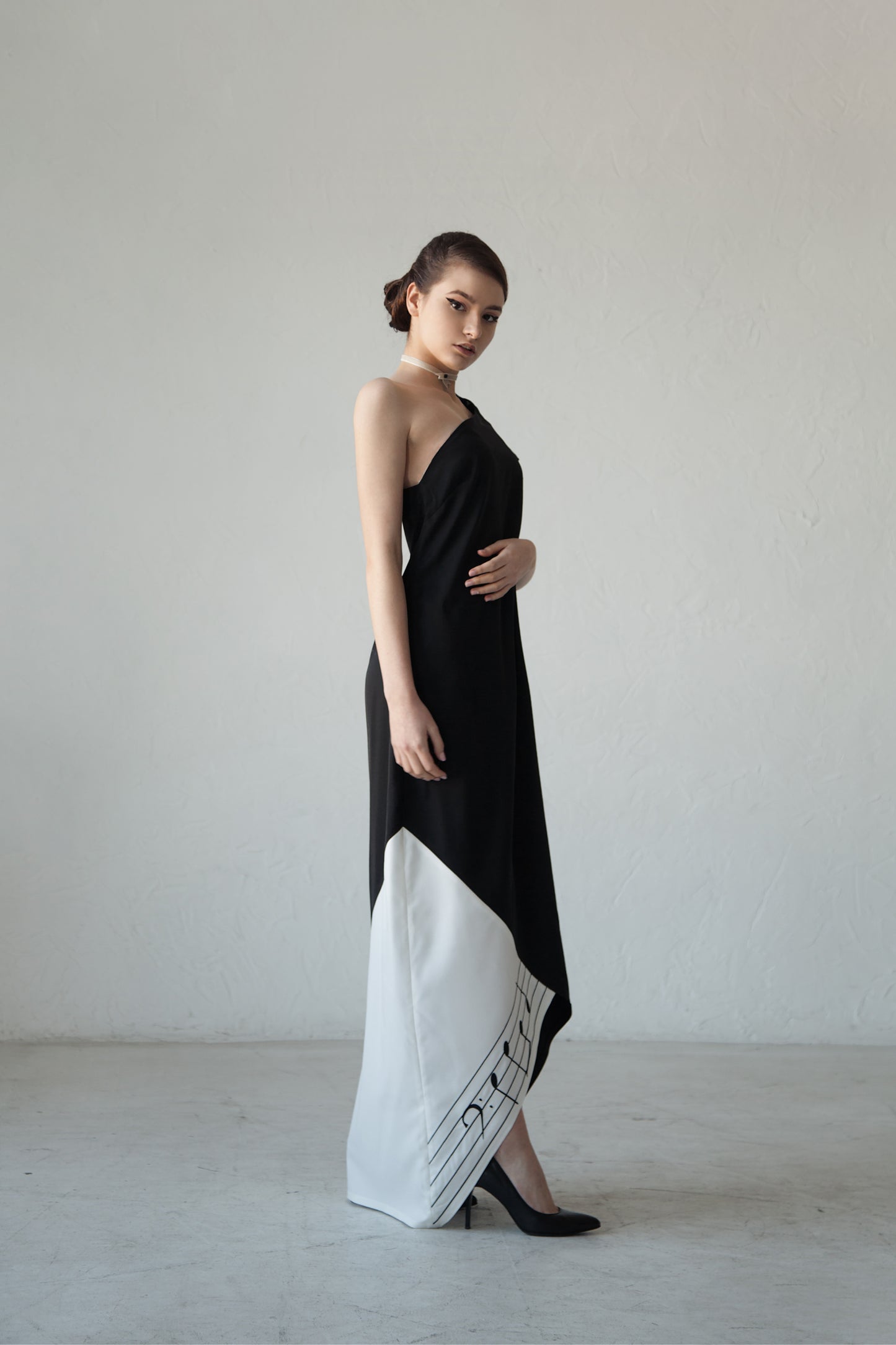 Music notes sack-dress
