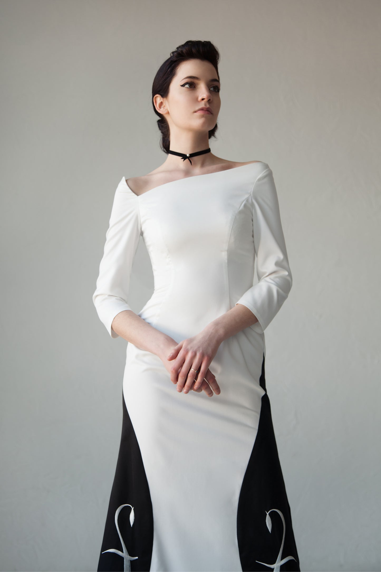 Embroidery maxi dress