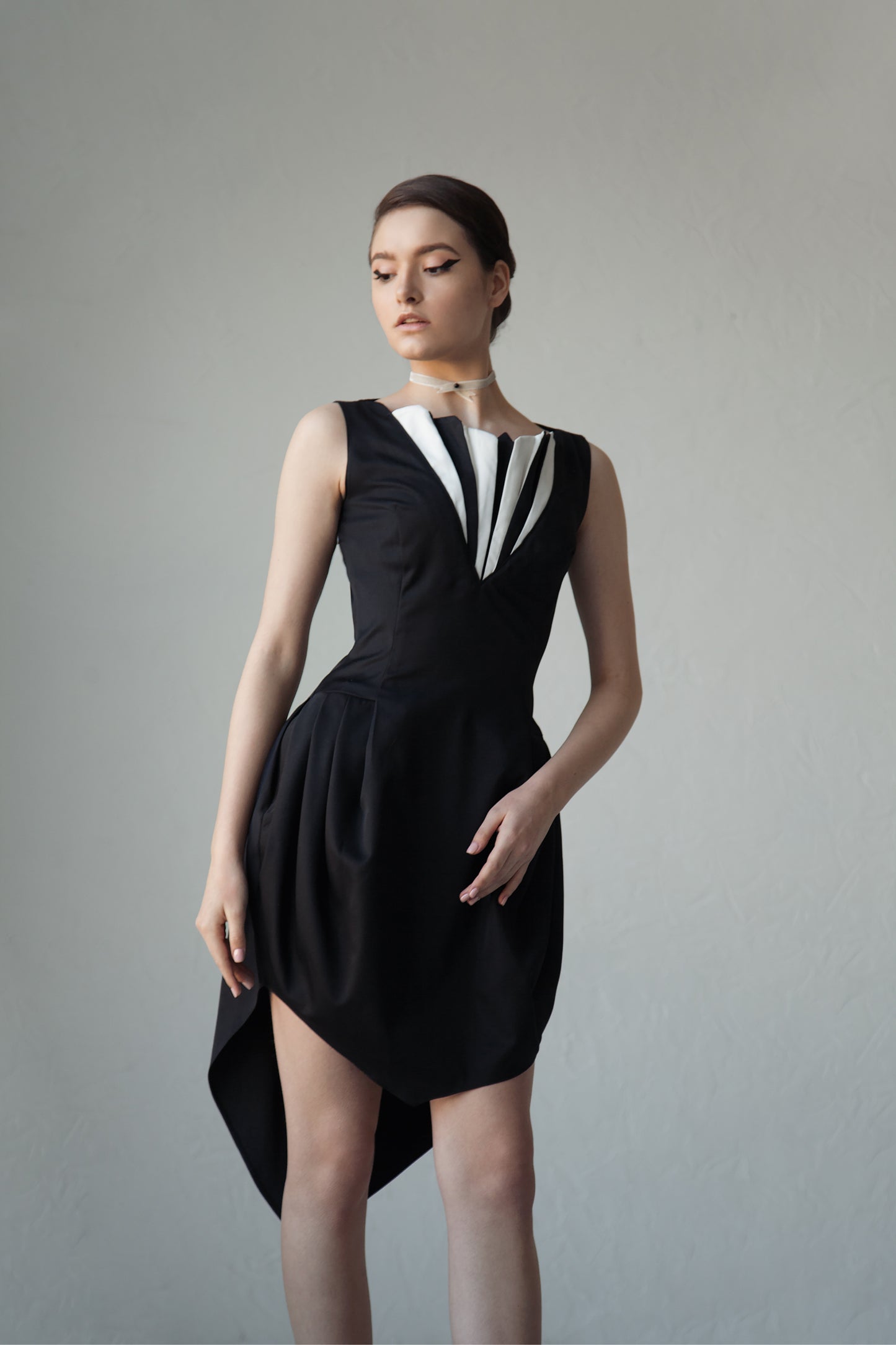 Black sheath dress